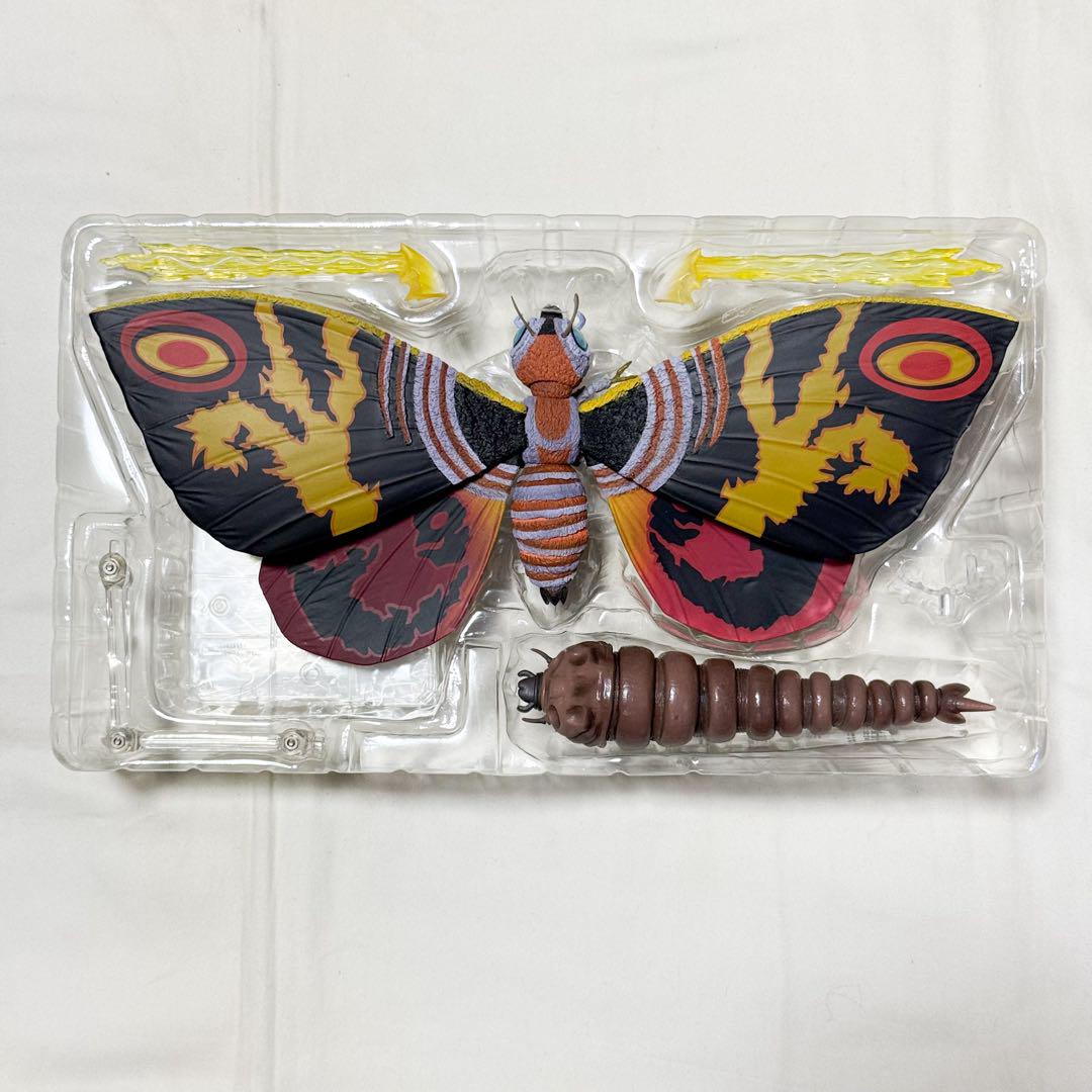 

[USED] Used, opened S.H.M Mothra (adult) & (larva) SP Color Ver.