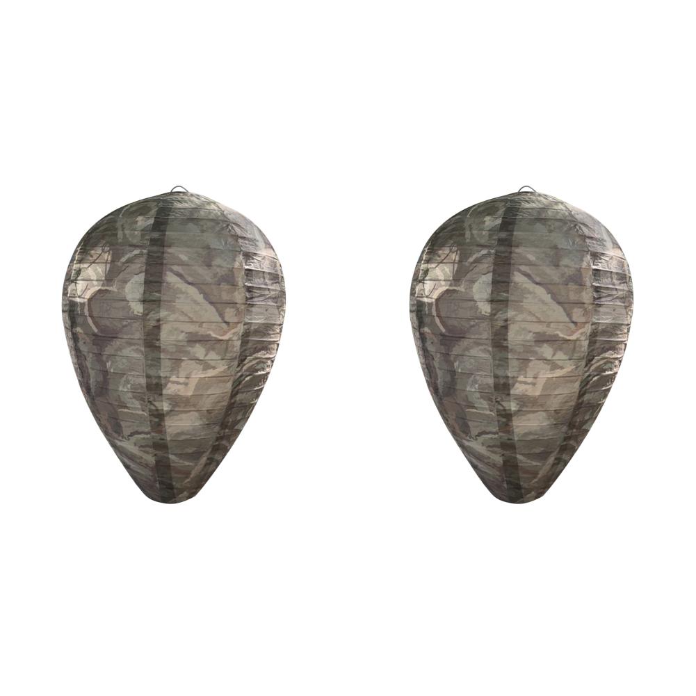 1-5PCS Wasp Nest Decoy Hornets Deterrents Non-Toxic Fake Nest Bee Decoy Beehive Lanterns Hanging Patio Garden Repellent Trap