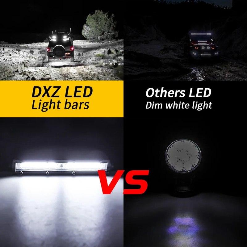 Ultra-Thin Single Row 6 Inch COB 18W Car Work Light Bar LED Strip Light For Off Road Car SUV ATV Truck