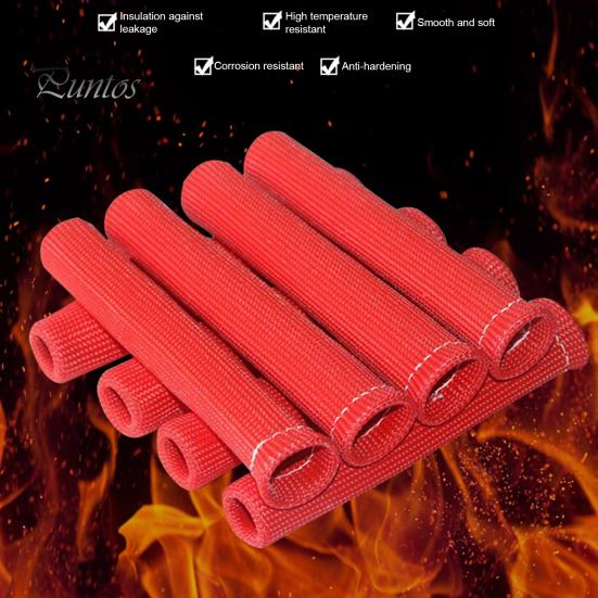 8Pcs Profissional Acabamento Fino Espessado Protetor de Vela de Ignição Vela de Ignição Proteção Térmica Manga Isoladora Acessórios Automotivos