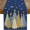 Christmas Tree Christmas Table Flag Desk Decor Xmas Tablecloth Christmas Table Runner  Home Decor