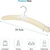 Padded Hangers Set of 5,Large Heavy Duty Cotton Covered Coat Hangers No Shoulder Bump for Women Clothes, Sweater, Dresses, Clothing, Wedding, Lingerie