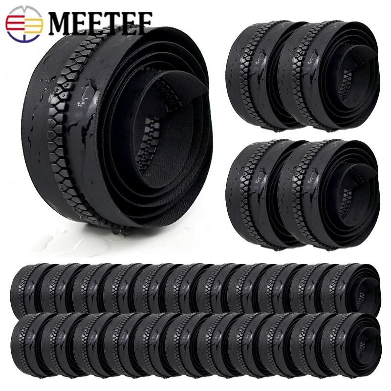 Meetee 3/5/10M 3# 5# 8# Waterproof Resin Zipper Outdoor Tent Zips Clothes Jacket Decor Zippers Repair DIY Sewing Accessories