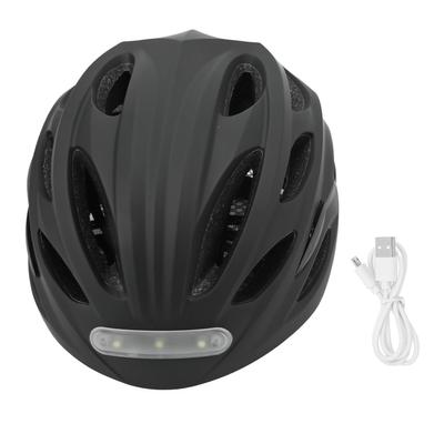 Casco con Luce LED Traspirante PC Struttura Solida Regolabile Sicuro Staccabile Casco da Bicicletta per