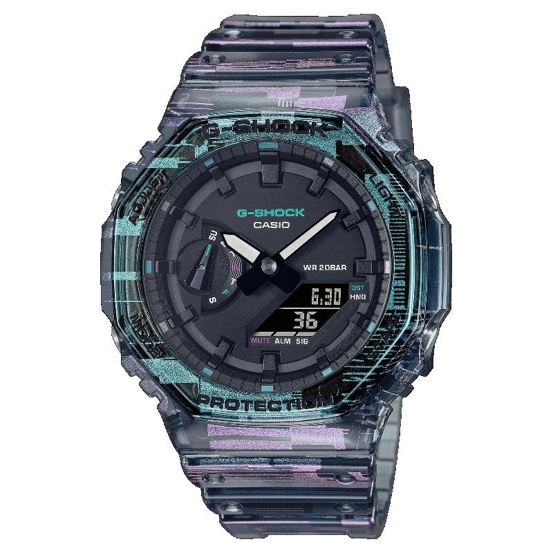 

Casio G-SHOCK Men s Resin 200M Water Resistant Analog Shock Resistant Quartz Watch GA-2100NN-1A чёрный