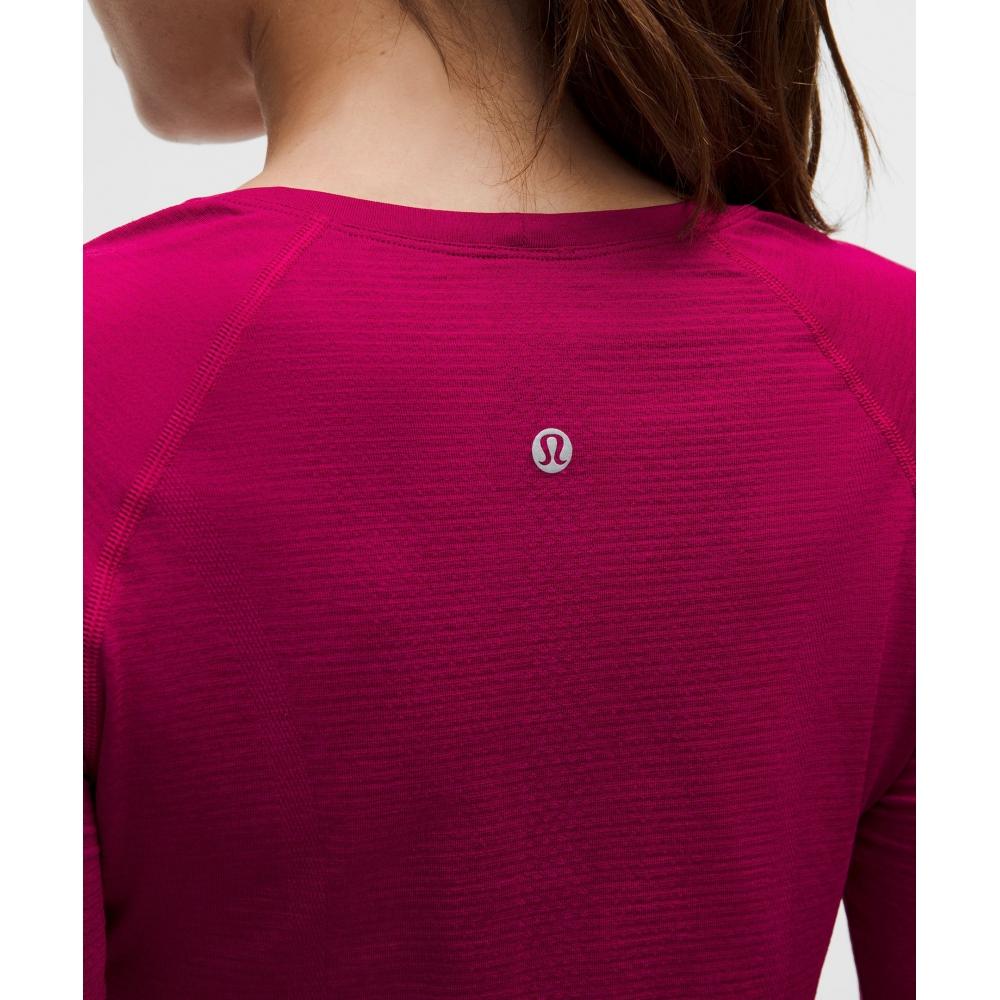 Lululemon Swiftly Tech Long Sleeve Shirt 2.0  Hip Length Berry Rumble Berry Rumble
