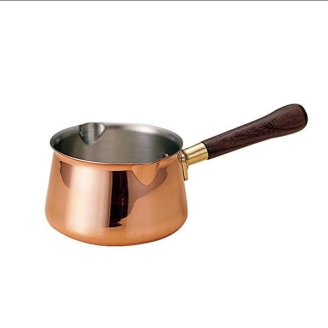 

Shinkoukinzoku Сковорода 14 см Подходит для газа Медная Легкая Кастрюля Ковш Глубокая Теплопроводность Награда за хороший дизайн Сделано в Японии Одной рукой бронзовый