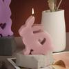 3D Heart Rabbit Silicone Mold DIY Animal Aromatherapy Candle Gypsum Soap Mold Home Decorations Exploy Resin Molud Craft
