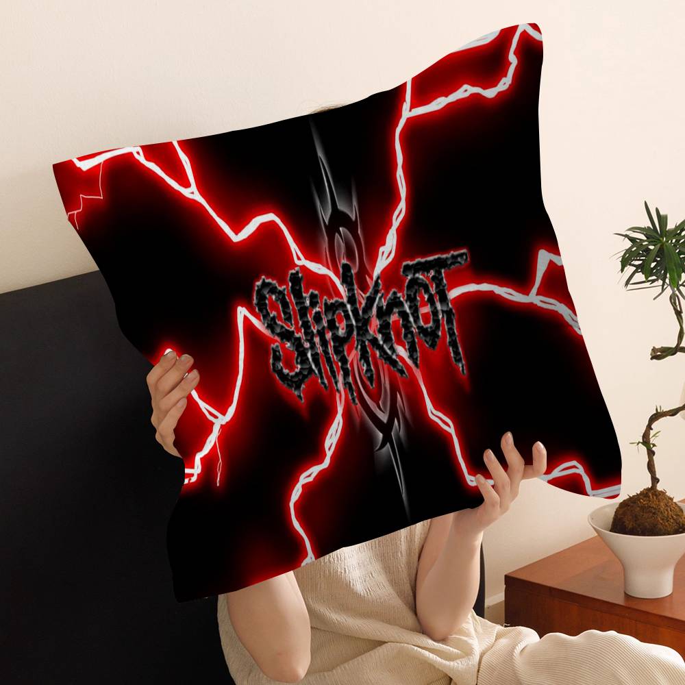 S-Slipknot Band 45*45cm Cushion Cover Pillow Cover Decor Pillowcase Home Pillowcase for Couch Pillow