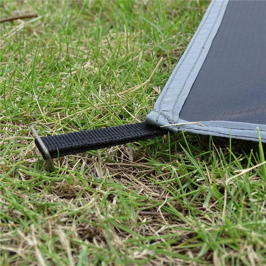 Picnic Blanket Pocket Waterproof Sandproof Ground Sheet with Pegs Lightweight Foldable Beach Mat for Outdoor Camping