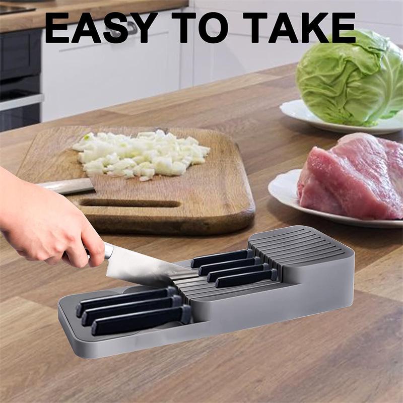 Compact Cross-border Knife & Cutlery Drawer Organizer