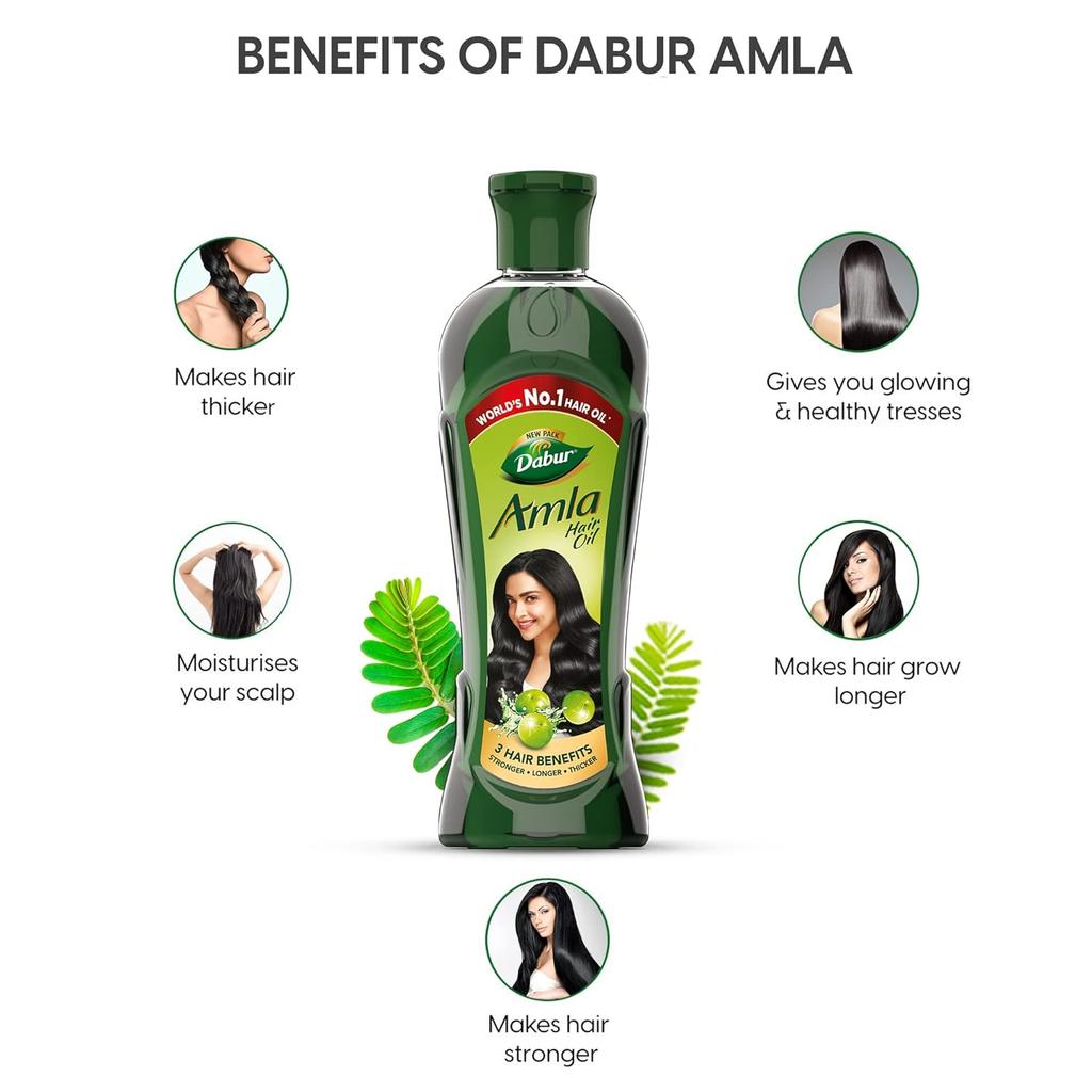 Dabur Amla Hair Oil 450ml | Nourishing Scalp Treatment For Strong, Long, Thick Hair | Reduces Hair Fall & Promotes Healthy Growth