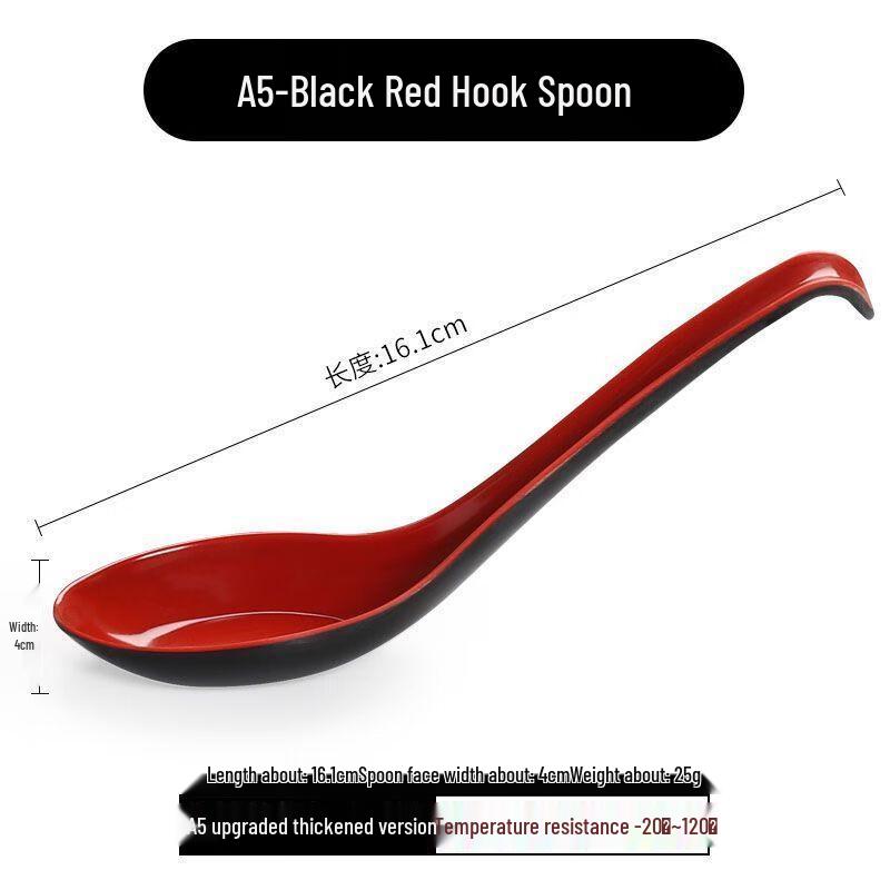 Jijun Tvåfärgad Melaminplast Soppsked