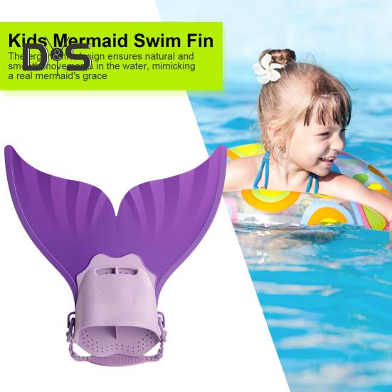 Pratica di nuoto con pinne da sirena Costumi da bagno con coda di sirena regolabili con pinne da sirena Aiuto per l'allenamento del nuoto Attrezzatura da nuoto leggera per bambini