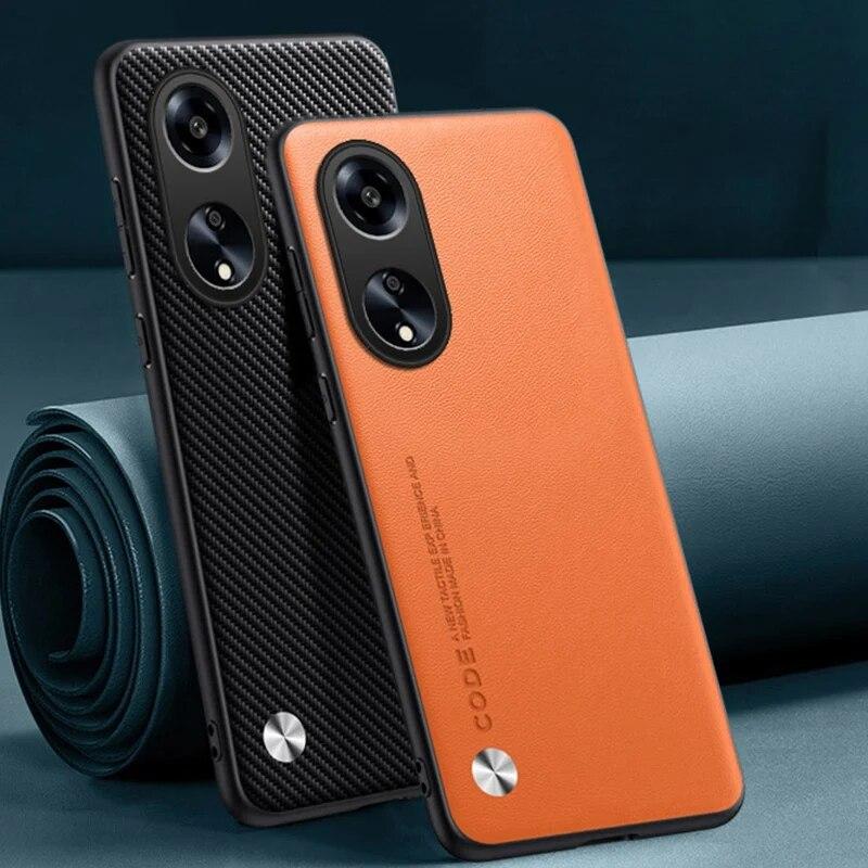 

Роскошный чехол из искусственной кожи для OPPO A98 A58 A78 5G, матовый силиконовый противоударный защитный чехол для телефона OPPO A17 A97 F23, чехол