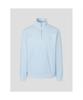 Binpolmen Textured Quarter-Zip Long Sleeve T-Shirt Sky Blue