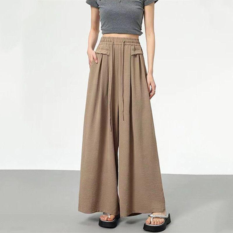 Plus Size European American Wide Leg Culottes - Casual Jogger Trousers for Women