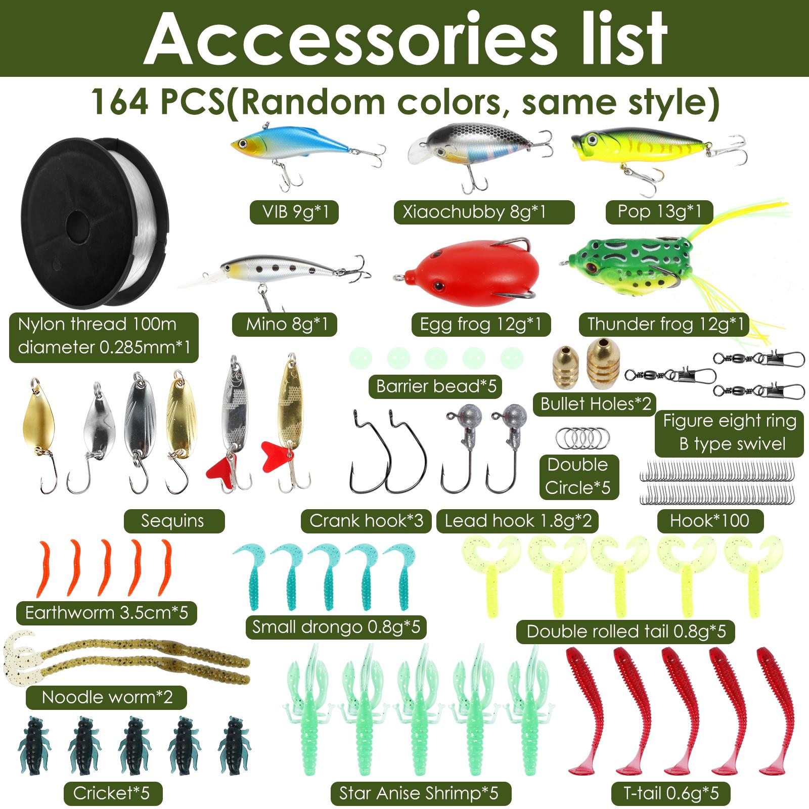 

Fishing Lure Baits Set with Storage Case Plastic Metal Highly Simulated Real Fish Shape Fast Starting Lures Fishing Accessories