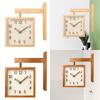 Wall Clock Elegant Creative Compact Double Sided 360 Degree Rotation Home Decoration for Office Hotel Classroom Bedroom Home