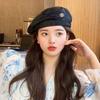 Autumn British Style Girl Winter Korean Style Hat Women Octagonal Cap Velvet Berets Painter Hat
