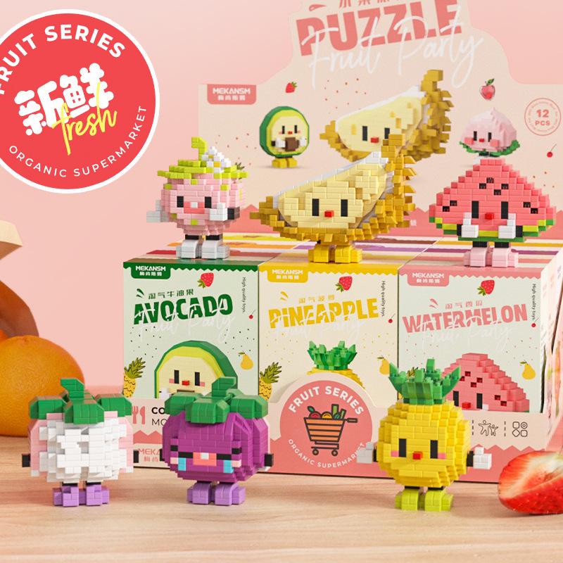 Meikensim Micro-Particle Interlocking Building Blocks - Summer Fruit Party Series (K98-109)