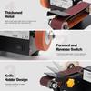 Stand Belt Sander, 350W Stationary Grinder Adjustable Angle Micro Electric Belt Sander with 10-piece sanding belts