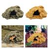 Reptile Hideout Basking Decorative Resin Rock Hides for Turtles Gecko Snakes Aquarium Decoration