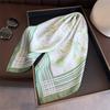 Silk Scarf, Square Scarf, Sun Protection Simulation, Silk Printing, High-end Headscarf, Scarf, Women's Neck Shawl, Small Square Scarf, Korean Light an
