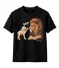 Lion And Lamb Scripture T-Shirt Christian Bible Verse Graphic Tee Top