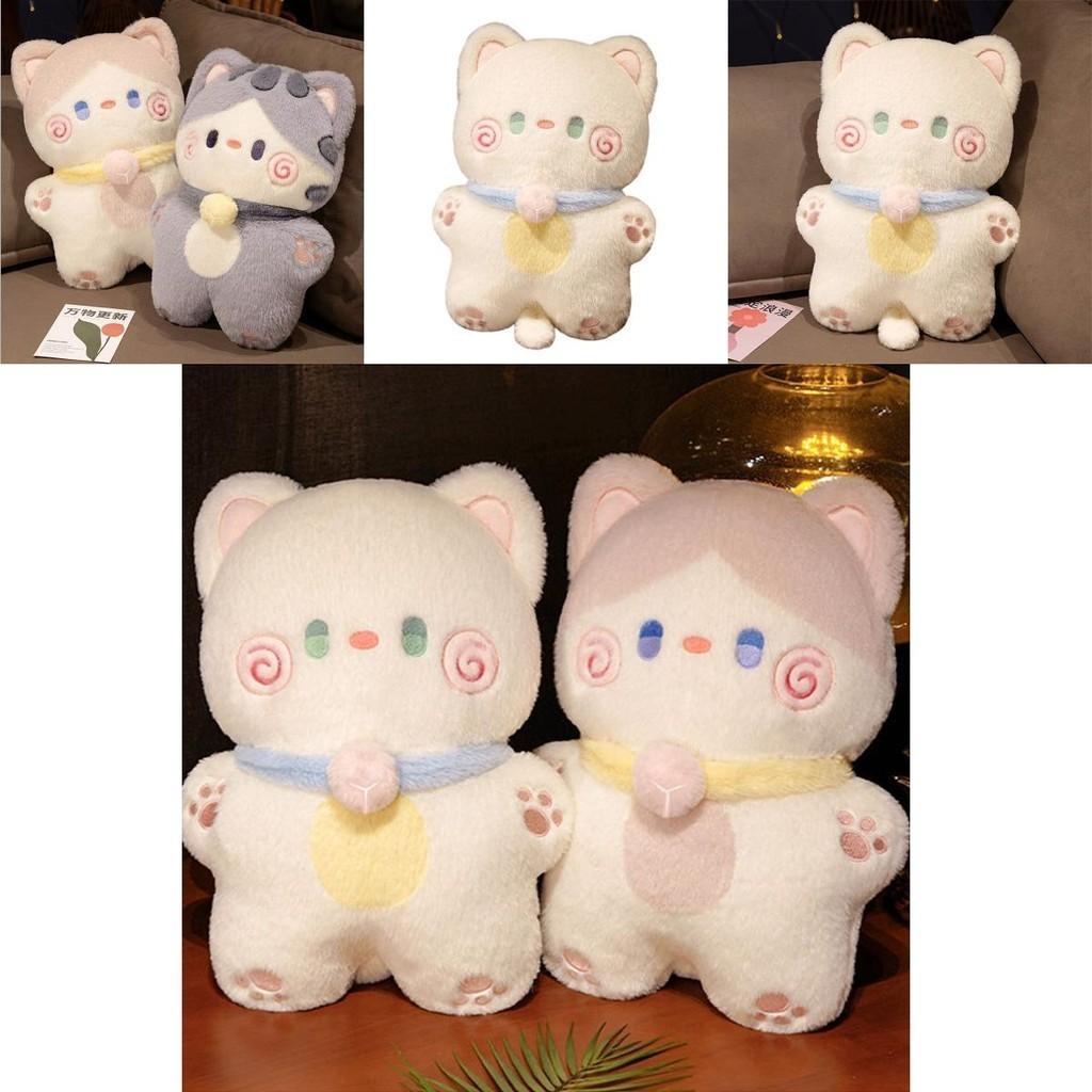 Adorable Standing Plush Cat Toy With Pp Cotton Filling Perfect For Decor And Cuddles