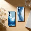 Sea Phone Case For Samsung Galaxy A73,A72,A71,A70,A53,A52,A51,Soft Silicone Black Cover