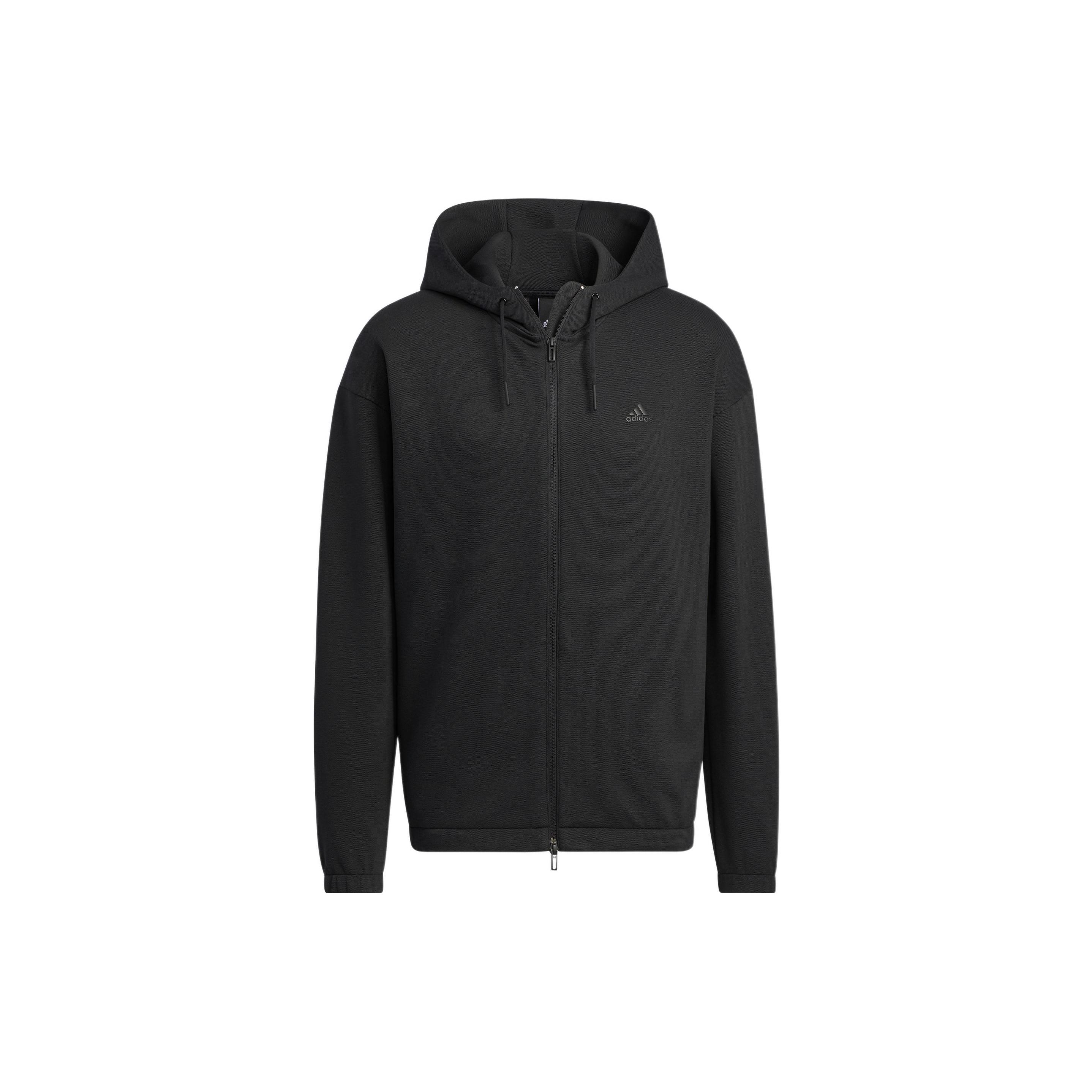 

Мужская куртка Adidas ID Aeroknit с капюшоном на молнии во всю длину, черная HP1426 L