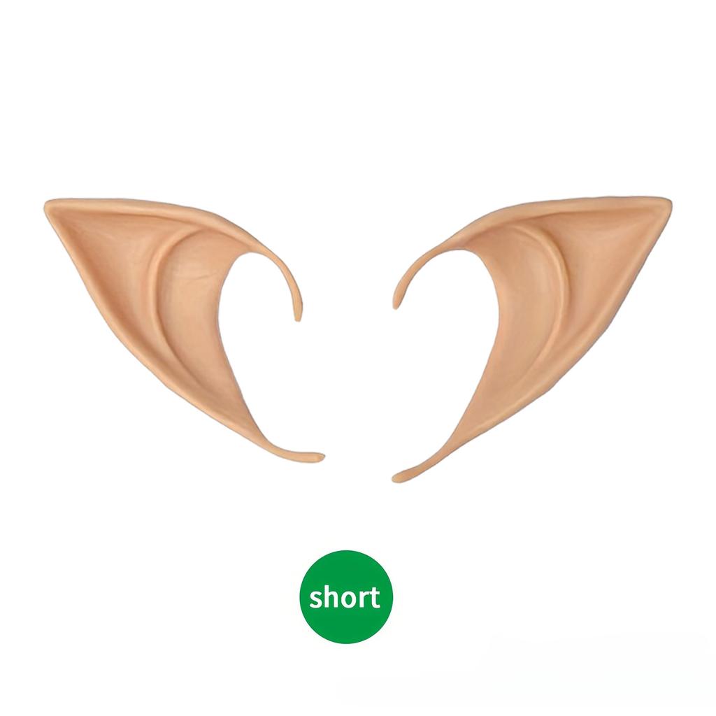 3 Pairs Halloween Elf Ears Christmas Angel Fake Ears Cosplay Dance Party Props Atmosphere Decoration Holiday Fun Ear Props