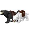 Medieval Soldier Figures Building Block War Horse Jungle Adventure Beast War Wolf Military Waffen Helmet  Armor Sets Blocks Toys