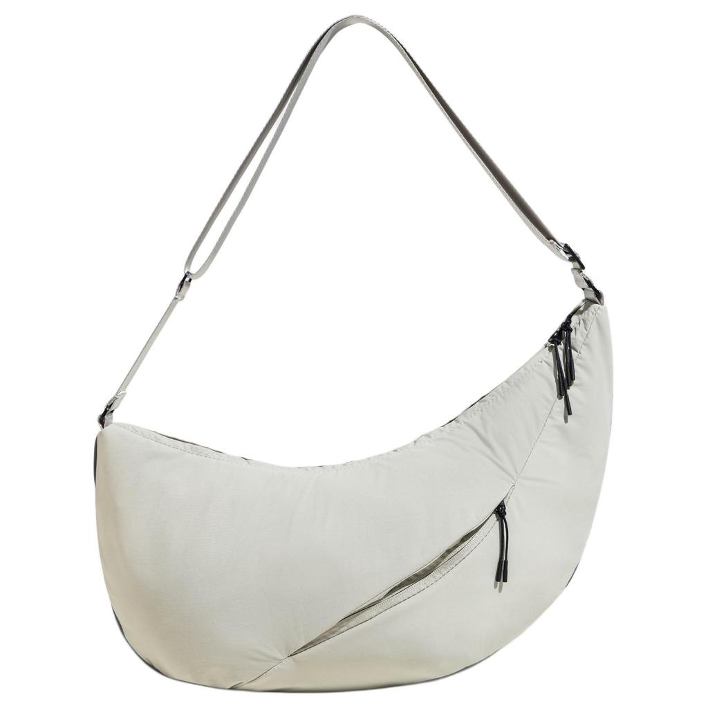 Adidas Recycled Polyamide Shoulder Bag, Crossbody Bag Unisex Light Sesame Earth Gray Adidas JX6716