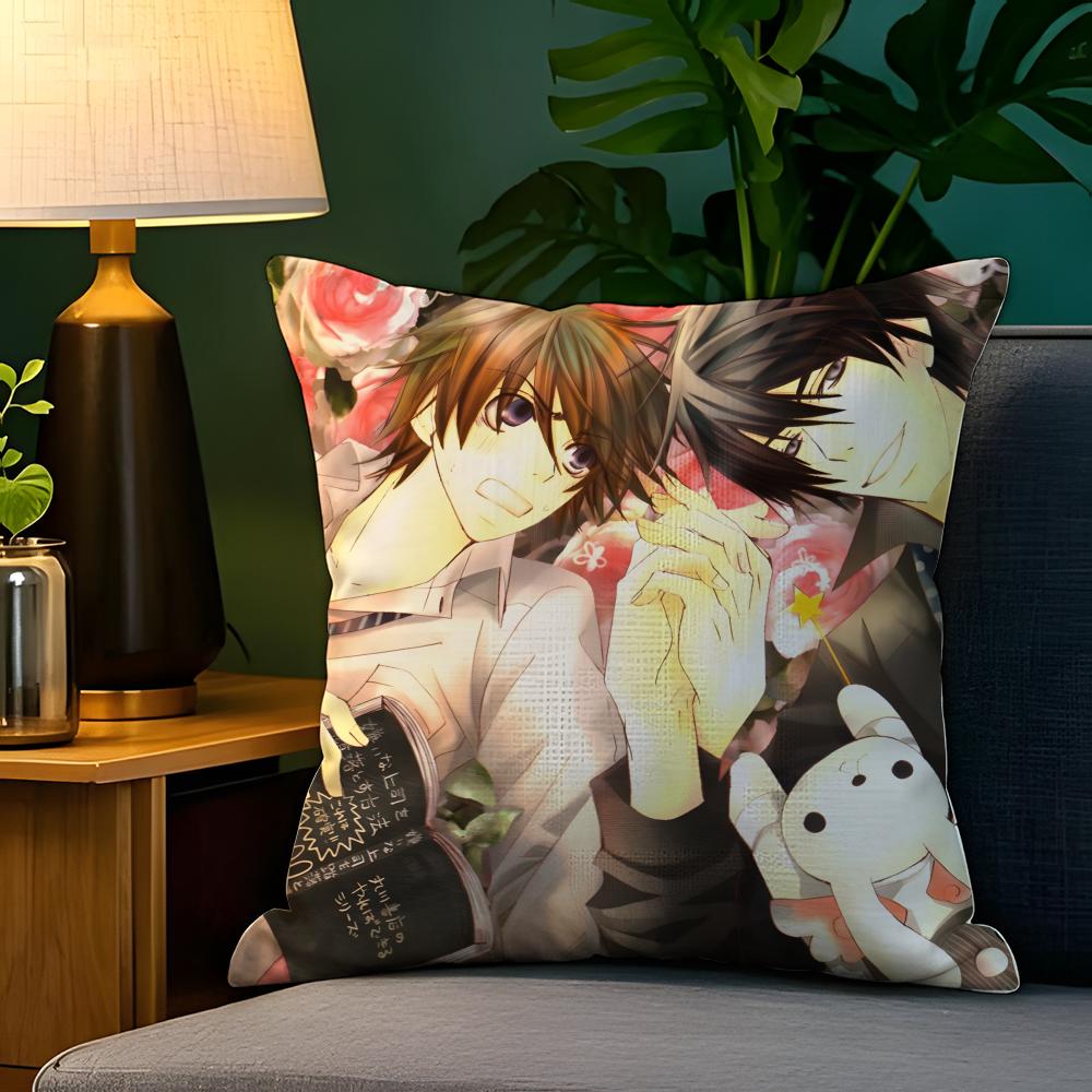 Comic Anime PCSekaiichi HatsukoiS Pillow Case Natural Linen Pillow Case DoubleSided Decor Sofa Pillowcase Home Decor