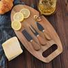 3-Piece Acacia Wood Cutting Board Set - Kitchen & Cheese Boards for Vegetables & Western Steak