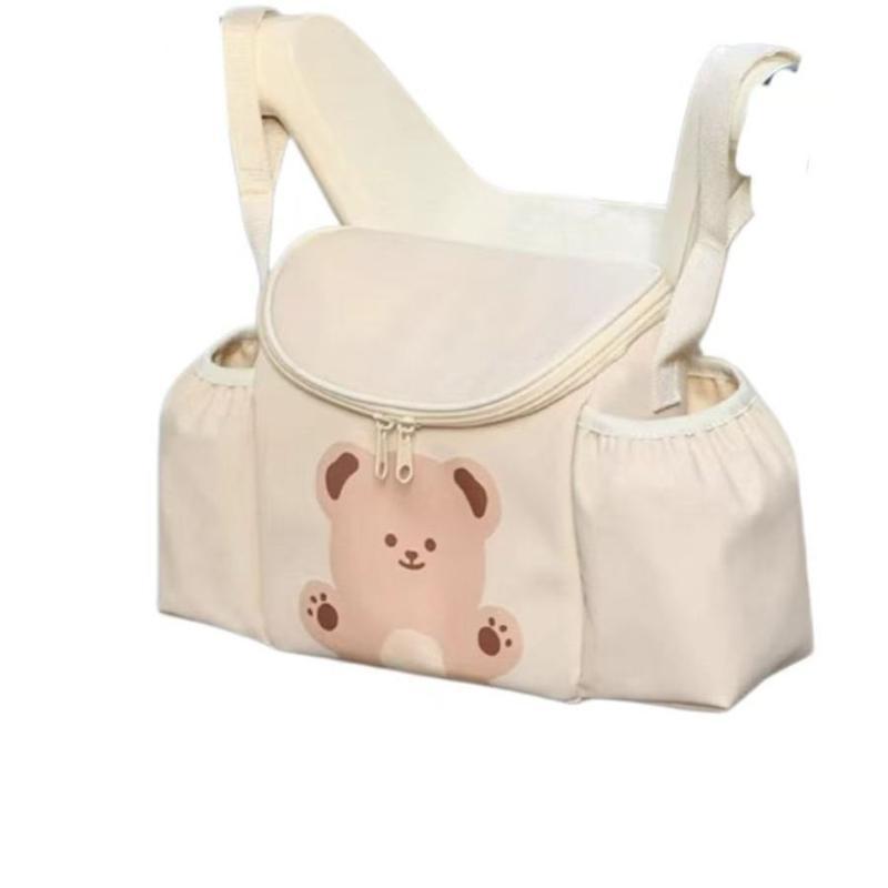 Scratch Resistant Stroller Hanging Bag Portable for Baby Diaper Milk Bottle Holder Fits Handlebar E Bike