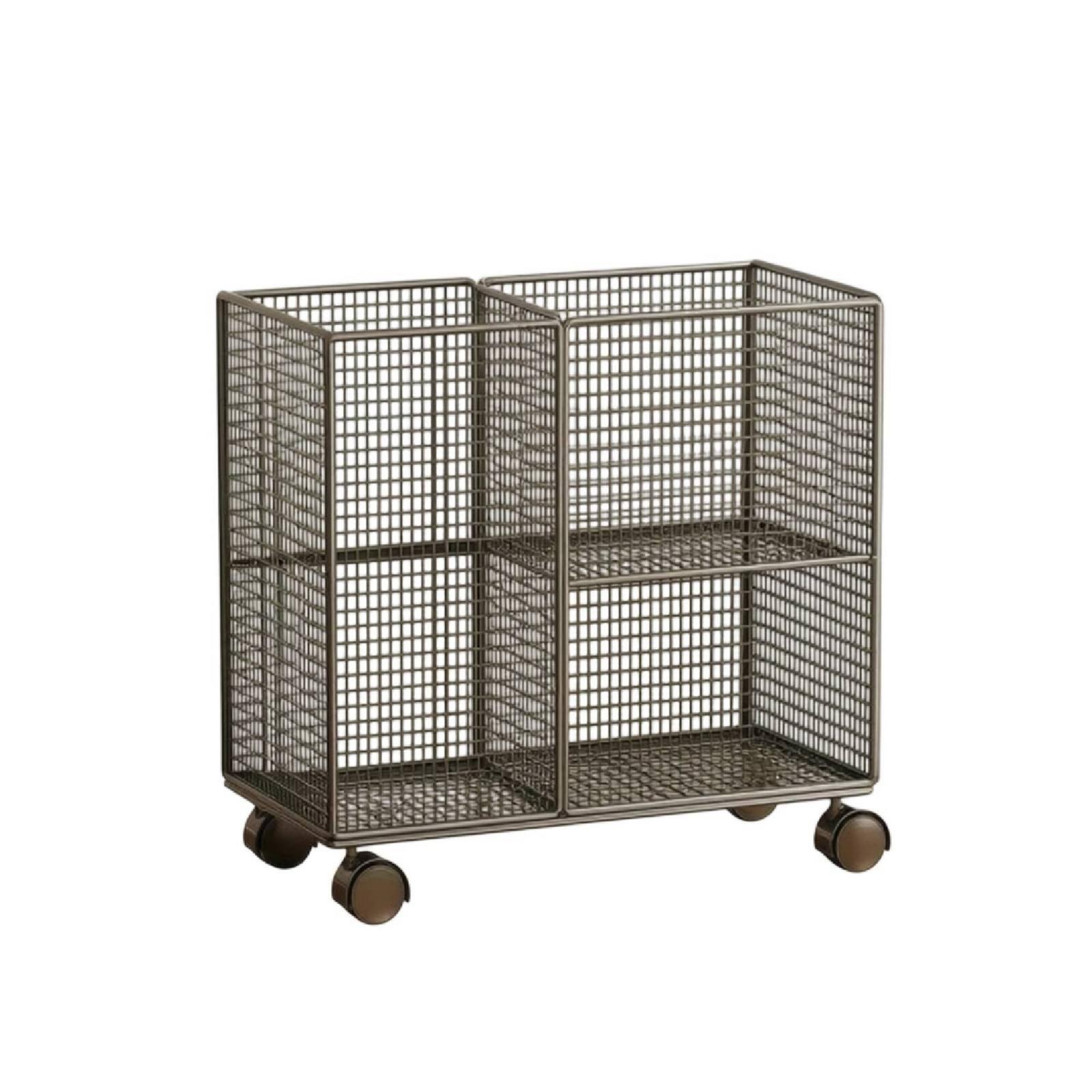 Metal Storage Rack with Divided Interior