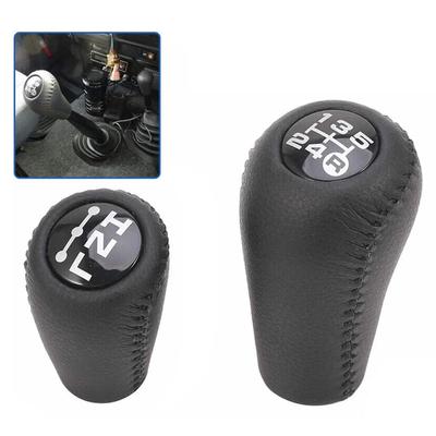 Car Gear Knob Replacement Black Manual Gear Knob Transfer Case Knob High Universality Fitment Leather And Plastic