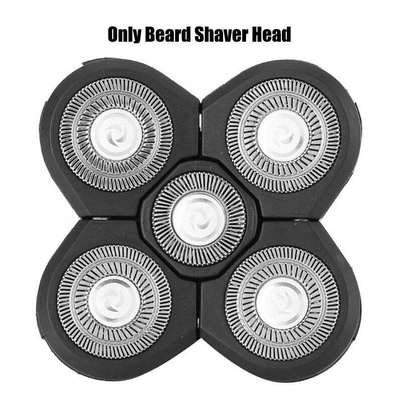 Intelligent Floating Shaver Head With 5 Blades Detachable And Washable Shaving Razor Replacement