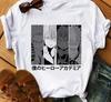 Japanese Anime My Hero Academia Graphic Fun Print T Shirt Fashion Women Retro Cotton T-shirt  Summer Loose Y2K Top T-Shirt