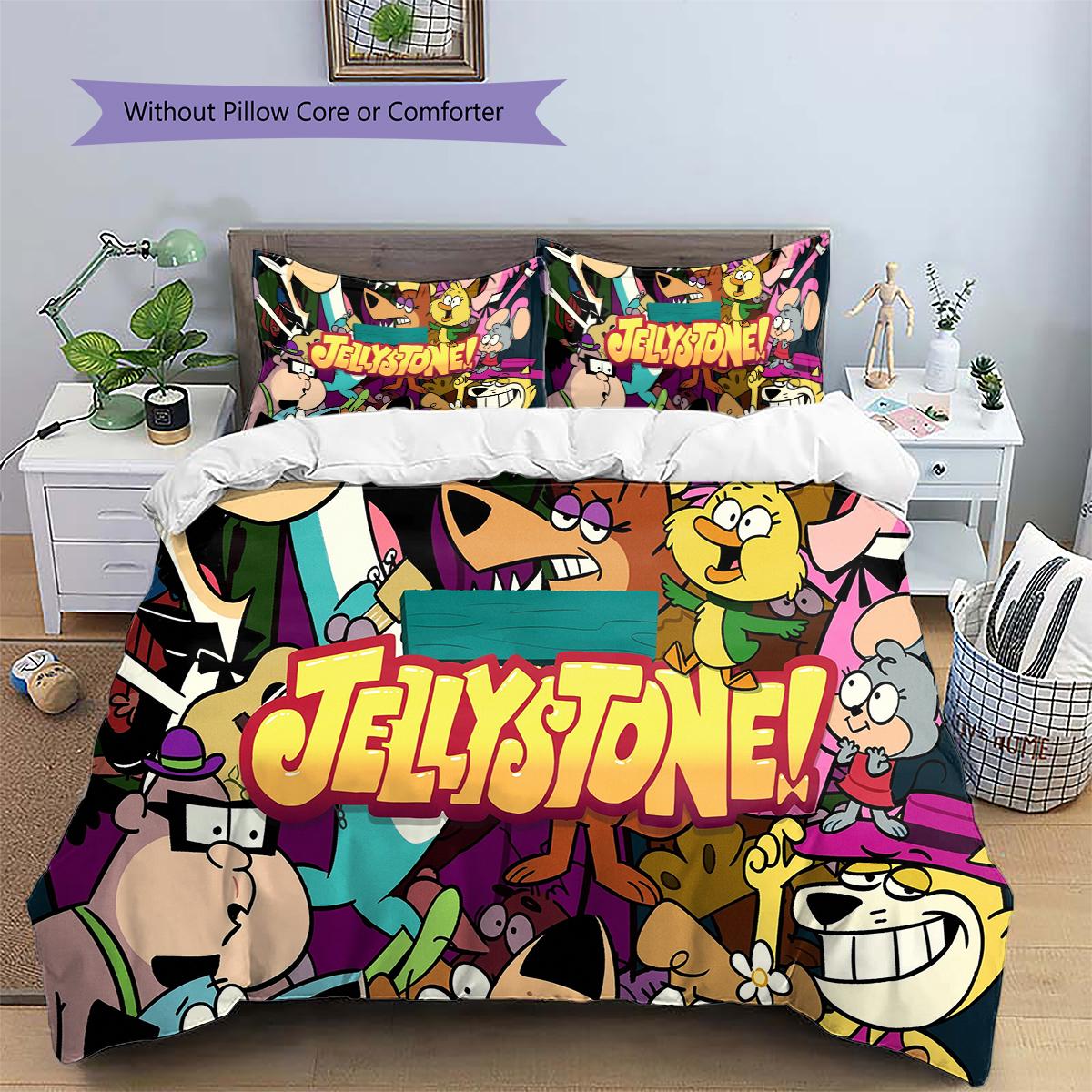 

Jellystone Bedding Set Duvet Cover Pillowcase No Filler, Soft Home Bedroom Decor, Perfect Gift for Fans.chl 135x200cm