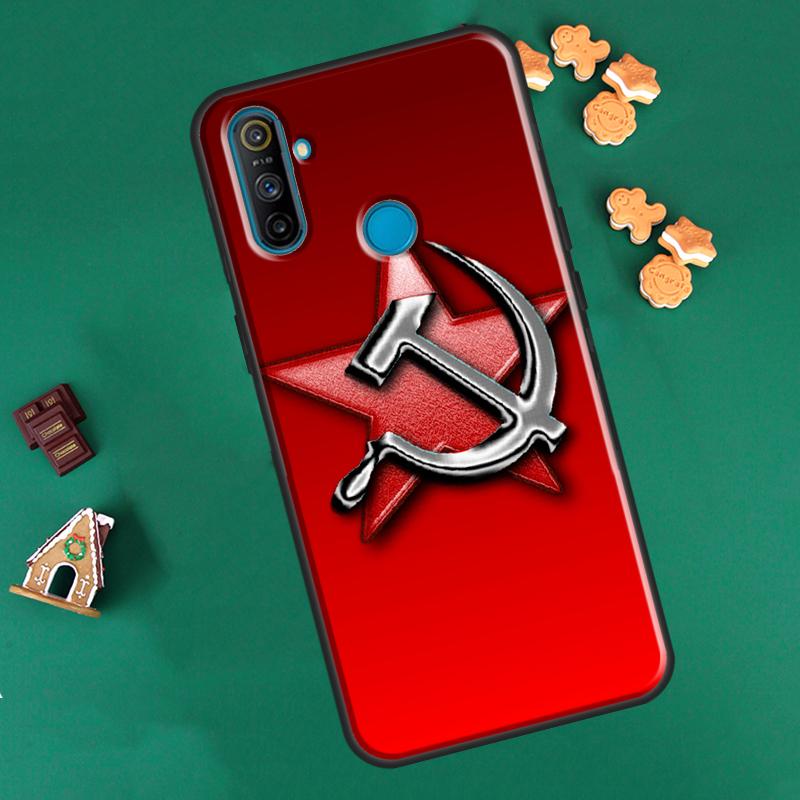 USSR Flag Soviet Union For OnePlus 9R 8T Nord2 9 10 Pro Case For OPPO Realme 9i 8i 8 Pro GT Neo 2 GT Master Cover