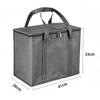 Thermal Insulated Food Delivery Bag Tear Resistant Aluminum Foil Lining Reusable Zipper for Commercial Food Delivery Service