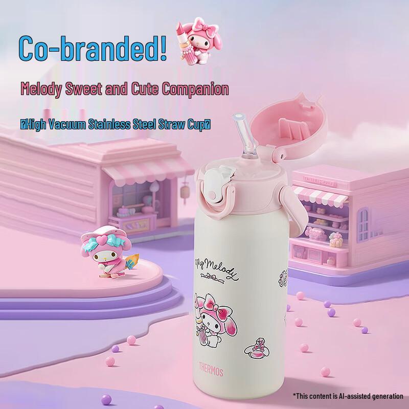 THERMOS TCKU Sanrio Kids Insulated Direct Drink Bottle