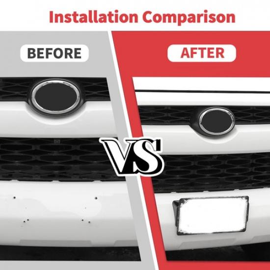 Front License Frame Number Plate Holder Registration for 4Runner 2010-23 Carbon