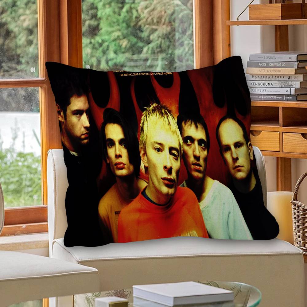 R-Radioheads Music Cushion Cover Car Throw Pillow Case For Sofa Car Christmas Gift 40x40cm 45x45cm
