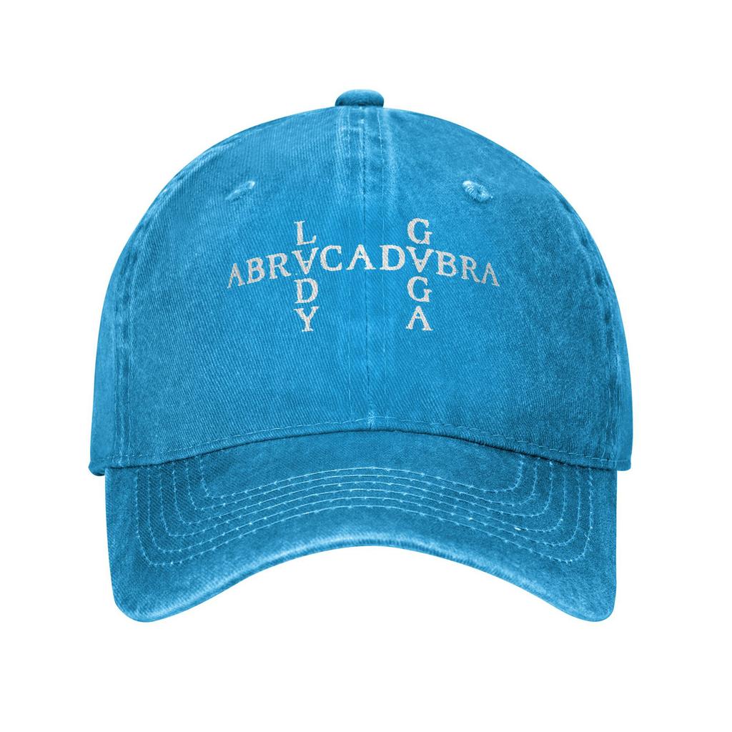 2026 Vintage Lady Gaga Abracadabra Mayhem Baseball Cap Unisex Distressed Denim Headwear Outdoor Workouts Adjustable Caps Hat