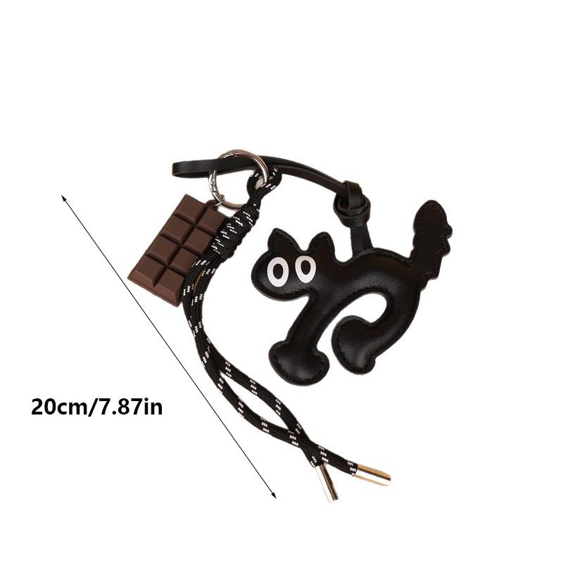 Yogodlns Cute Cartoon PU Leather Bag Pendant Woven Handmade Nylon Backpack Handbag Hanging